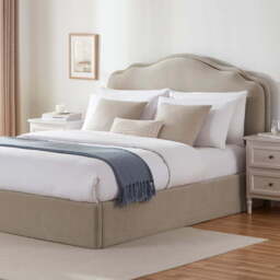 DUSK Wiltshire Ottoman Storage Bed - Stone - Double