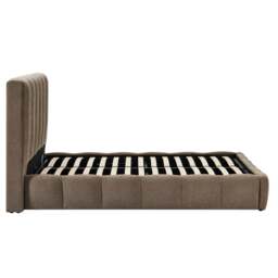 DUSK Cheshire Ottoman Storage Bed - Chenille Mushroom - Double - thumbnail 9