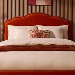 DUSK Wiltshire Ottoman Storage Bed - Bright Orange - Double - thumbnail 4