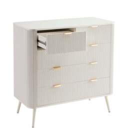 DUSK Hattie 5 Drawer Chest - Warm White - thumbnail 3
