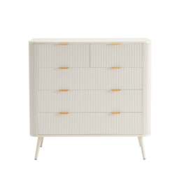 DUSK Hattie 5 Drawer Chest - Warm White - thumbnail 2