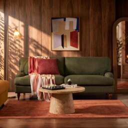 DUSK Hampshire 3 Seater Sofa - Woven Pine Green - thumbnail 2