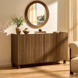 DUSK Avalon 4 Door Sideboard - Medium Wood