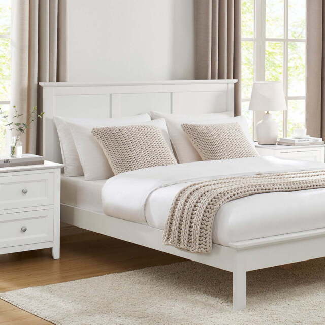 DUSK Salcombe Bed Frame - White - Single - image 1