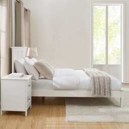 DUSK Salcombe Bed Frame - White - Single - thumbnail 4