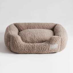 DUSK Teddy Basket Dog Bed - Taupe - Medium - thumbnail 8