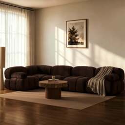 DUSK Bondi Large Left Hand L Shape Sofa - Cappuccino - thumbnail 1