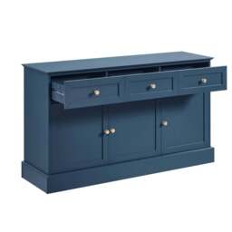 DUSK Ruby 3 Door Sideboard with Drawers - Teal - thumbnail 6