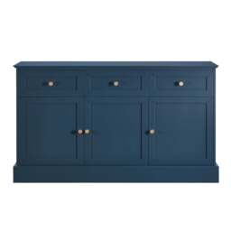 DUSK Ruby 3 Door Sideboard with Drawers - Teal - thumbnail 4