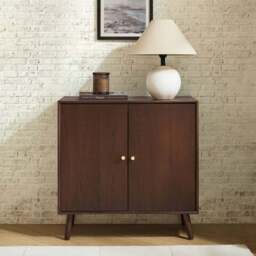 DUSK Heidi Oak 2 Door Sideboard - Walnut - thumbnail 2