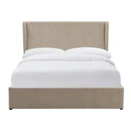 DUSK Berkeley Ottoman Storage Bed - Textured Oatmeal - King Size - thumbnail 9