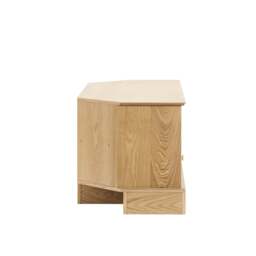 "DUSK Ruby Corner TV Unit for TVs up to 55""- Light Wood" - thumbnail 5