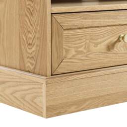 "DUSK Ruby Corner TV Unit for TVs up to 55""- Light Wood" - thumbnail 6