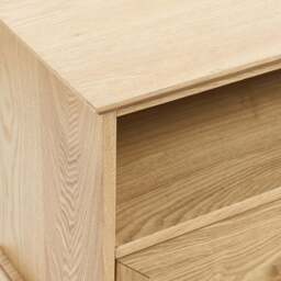 "DUSK Ruby Corner TV Unit for TVs up to 55""- Light Wood" - thumbnail 7