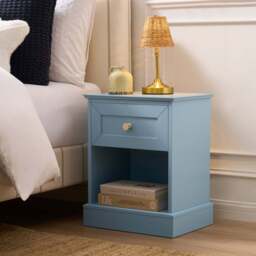 DUSK Ruby 1 Drawer Nightstand - Sky Blue - thumbnail 2
