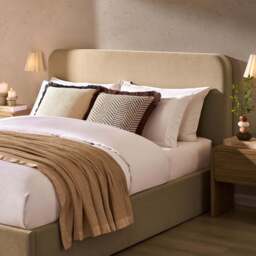 DUSK Ascot Ottoman Storage Bed - Oatmeal - King Size - thumbnail 6