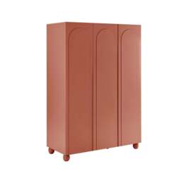 DUSK Rachel Arch Front 3 Door Wardrobe - Terracotta - thumbnail 4