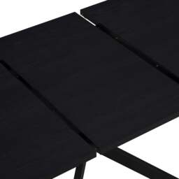 DUSK Brooke Rectangle Extendable 6-8 Seater Dining Table - Black - thumbnail 6