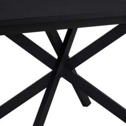 DUSK Brooke Rectangle Extendable 6-8 Seater Dining Table - Black - thumbnail 7