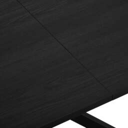 DUSK Brooke Rectangle Extendable 6-8 Seater Dining Table - Black - thumbnail 8