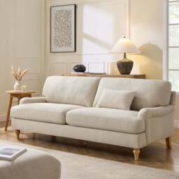 DUSK Hampshire 3 Seater Sofa - Beige - thumbnail 1