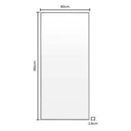 DUSK Rectangle Full Length Mirror - Black - thumbnail 4