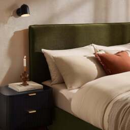 DUSK Oslo Ottoman Storage Bed - Chenille Olive - Small Double - thumbnail 7