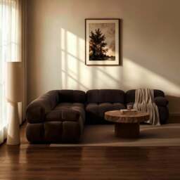 DUSK Bondi Large Left Hand Corner Sofa - Cappuccino - thumbnail 2