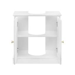 DUSK Ruby Under Sink Bathroom Cabinet - White - thumbnail 4