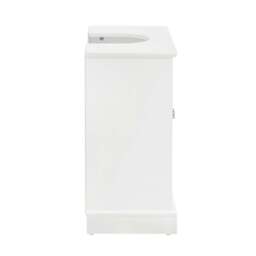 DUSK Ruby Under Sink Bathroom Cabinet - White - thumbnail 9