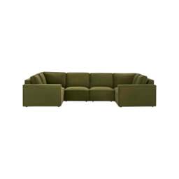 DUSK Brooklyn U-Shape Sofa - Muted Moss - thumbnail 3