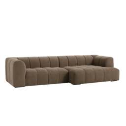 DUSK Manhattan Right Hand Chaise Sofa - Chenille Mushroom - thumbnail 3