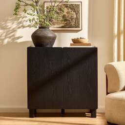 DUSK Avalon 2 Door Sideboard - Black Wood Effect