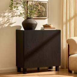 DUSK Avalon 2 Door Sideboard - Black Wood Effect - thumbnail 2