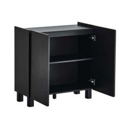 DUSK Avalon 2 Door Sideboard - Black Wood Effect - thumbnail 7