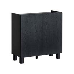 DUSK Avalon 2 Door Sideboard - Black Wood Effect - thumbnail 5