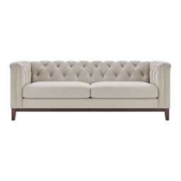 DUSK Chesterfield 3 Seater Sofa - Stone - thumbnail 2
