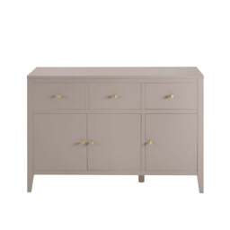 DUSK Poppy 3 Door Sideboard with Drawers - Taupe - thumbnail 3