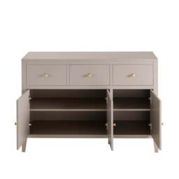 DUSK Poppy 3 Door Sideboard with Drawers - Taupe - thumbnail 5