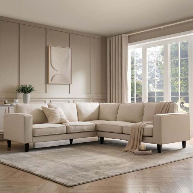 DUSK Soho Right Hand Corner Sofa - Beige - image 1