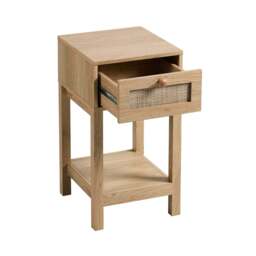 DUSK Carmen Rattan Nightstand - Light Wood - thumbnail 5