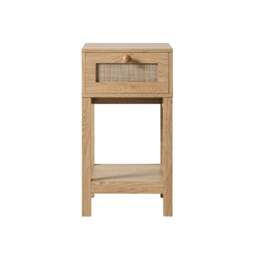 DUSK Carmen Rattan Nightstand - Light Wood - thumbnail 3
