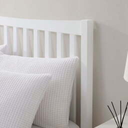 DUSK Dartmouth Bed Frame - White - King Size - thumbnail 2