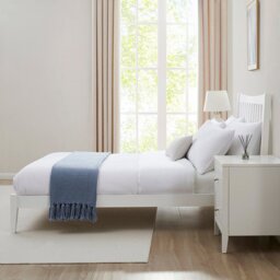 DUSK Dartmouth Bed Frame - White - King Size - thumbnail 3