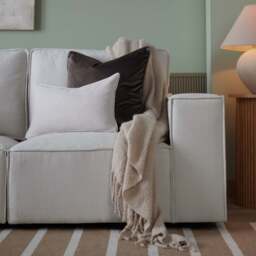 DUSK Brooklyn Large Right Hand L-Shape Sofa - Ivory - thumbnail 4
