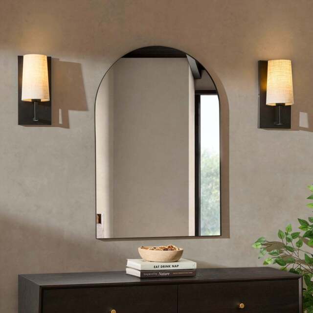 DUSK Arched Wall Mirror - Black - image 1