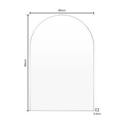 DUSK Arched Wall Mirror - Black - thumbnail 4