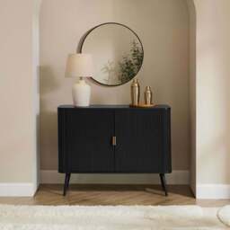 DUSK Hattie 2 Door Storage Unit - Black - thumbnail 1