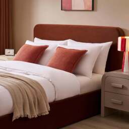 DUSK Ascot Ottoman Storage Bed - Terracotta - Double - thumbnail 6