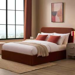 DUSK Ascot Ottoman Storage Bed - Terracotta - Double - thumbnail 3